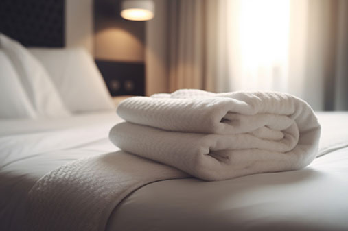 Photo: Linens in guest rooms
