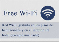 Red Wi-Fi gratuita en los pisos de habitaciones y en el interior del hotel (excepto una parte).